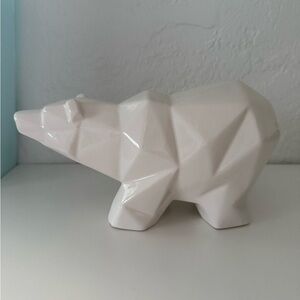 Target Vintage Geometric White Polar Bear Sculpture